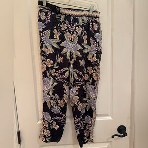 Hale Bob silk blend Floral Patterned Joggers